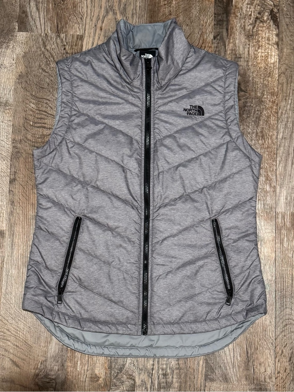 The North Face Women's Heather Gray Puffer Vest